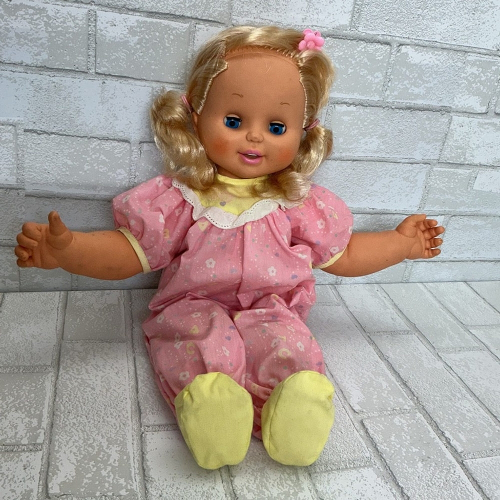 1992 vintage Adorable Pink and Yellow Doll